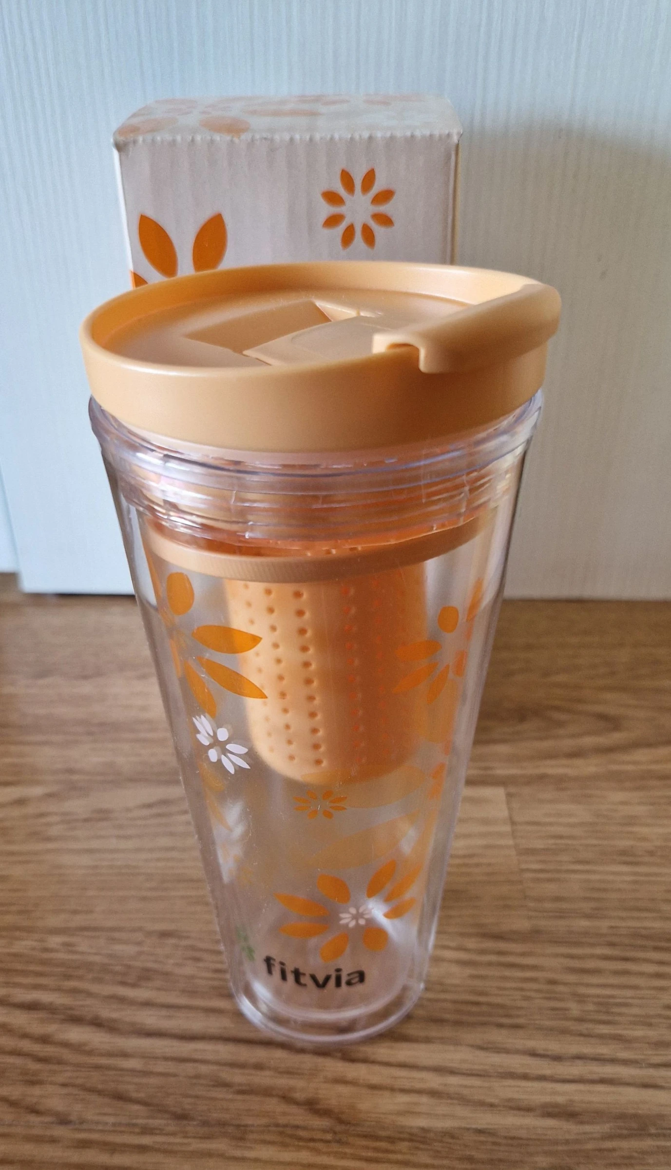Termo Fitvia with integrated strainer 350ml NEW 🍊🌸 – photo 2